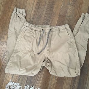 Men’s khaki joggers M